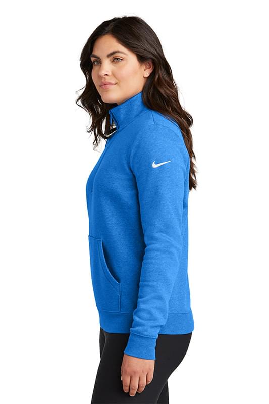 Nike Ladies Club Fleece Sleeve Swoosh 1/2-Zip NKDX6720