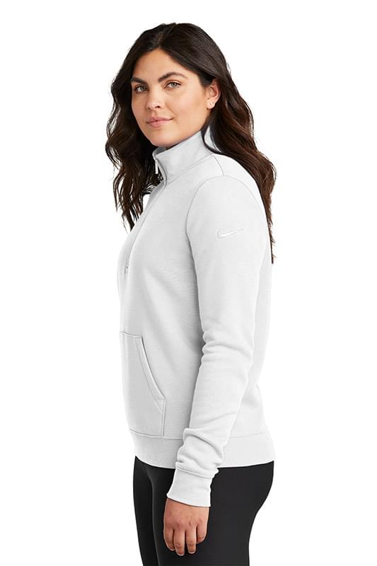 Nike Women's Club Fleece Sleeve Swoosh 1/2-Zip NKDX6720