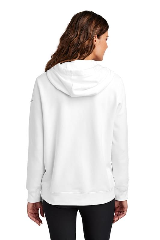 Nike Ladies Club Fleece Sleeve Swoosh Pullover Hoodie NKFD9889