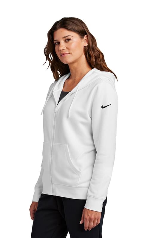 Nike Women's Club Fleece Sleeve Swoosh Full-Zip Hoodie NKFD9890