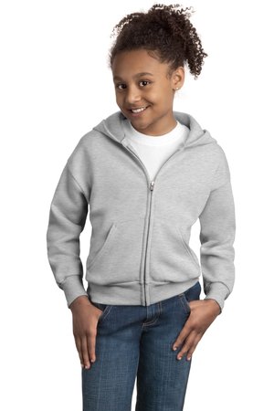 Hanes &#174;  - Youth EcoSmart &#174;  Full-Zip Hooded Sweatshirt. P480