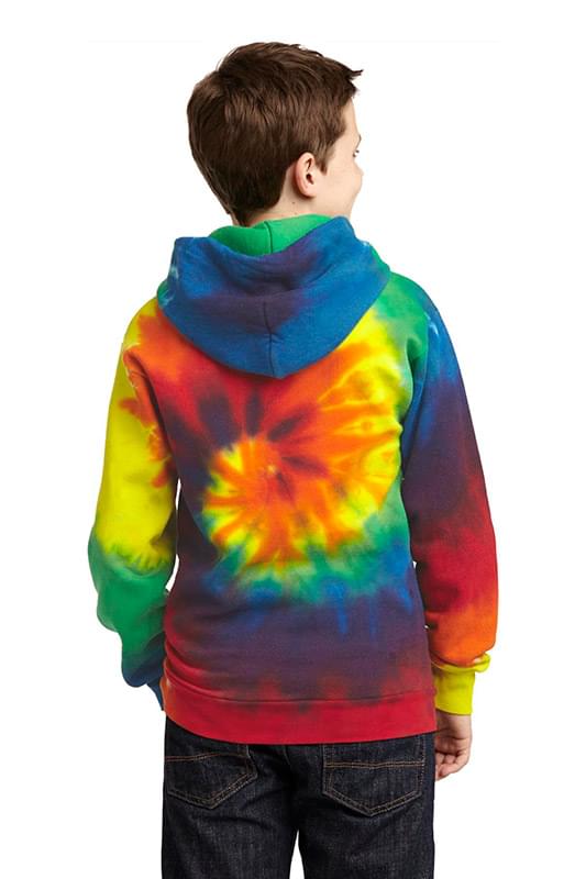 Port & Company &#174;  Youth Tie-Dye Pullover Hooded Sweatshirt. PC146Y