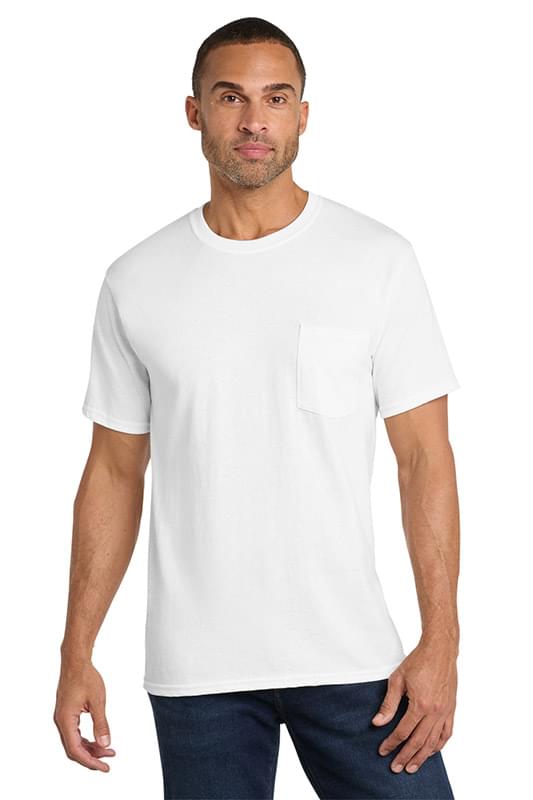 Port & Co &#153;  Core Cotton Pocket Tee. PC54P