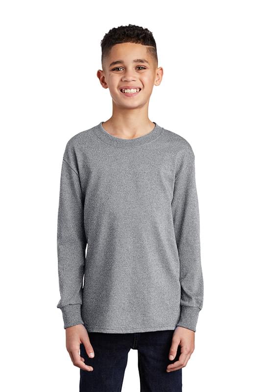 Port & Company &#174;  Youth Long Sleeve Core Cotton Tee. PC54YLS