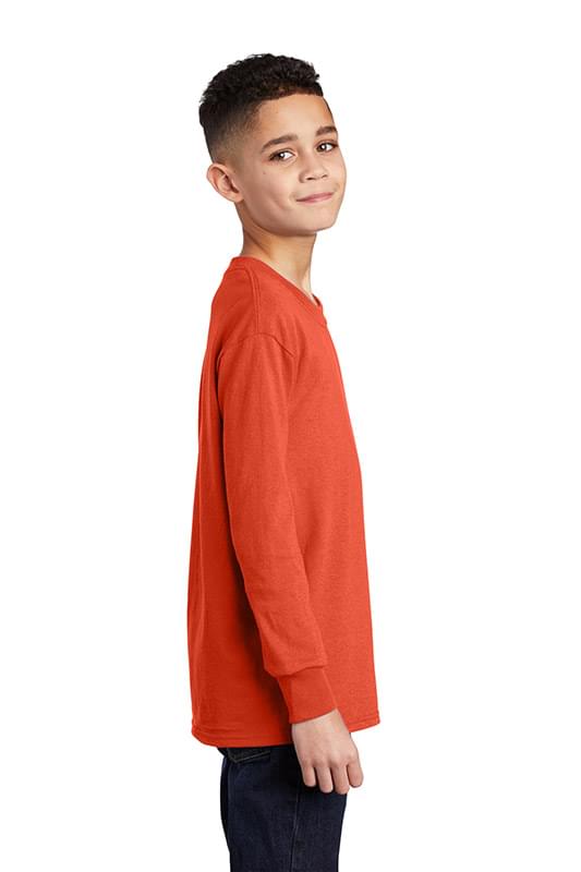 Port & Company &#174;  Youth Long Sleeve Core Cotton Tee. PC54YLS