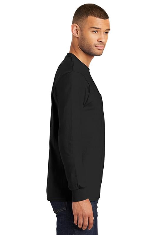 Port & Company &#174;  Tall Long Sleeve Essential Pocket Tee. PC61LSPT