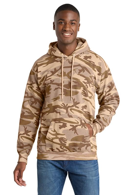 Port & Co   Core Fleece Camo Pullover Hooded Sweatshirt. PC78HC