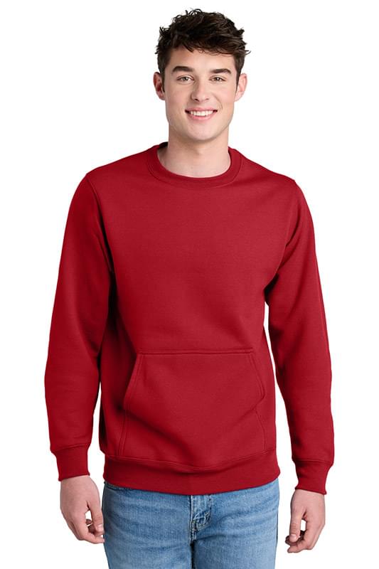 Port & Co ™ Core Fleece Crewneck Pocket Sweatshirt PC78PKT
