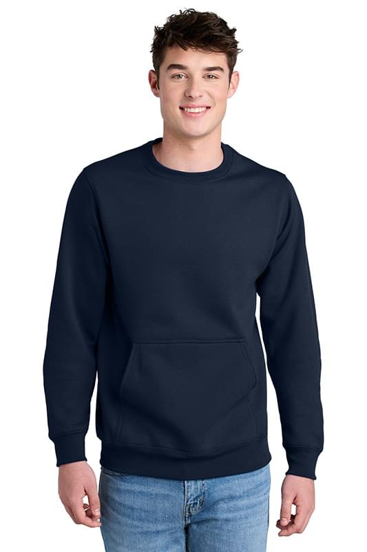 Port & Co ™ Core Fleece Crewneck Pocket Sweatshirt PC78PKT