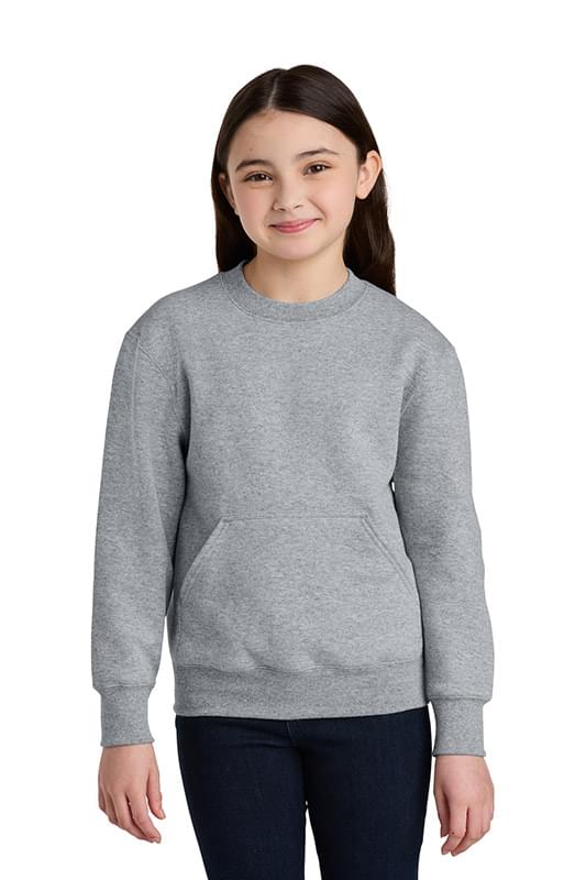 Port & Co &#153;  Youth Core Fleece Crewneck Pocket Sweatshirt PC78YPKT