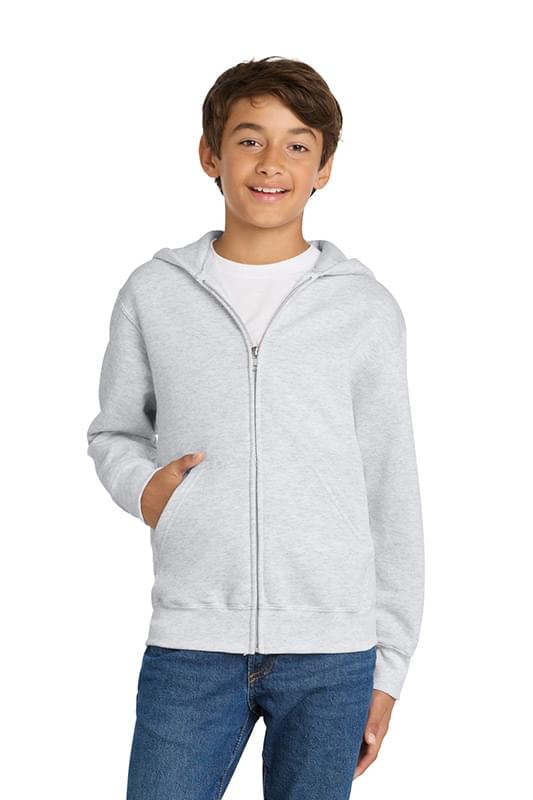 Port & Co   Youth Core Fleece Full-Zip Hooded Sweatshirt PC78YZH