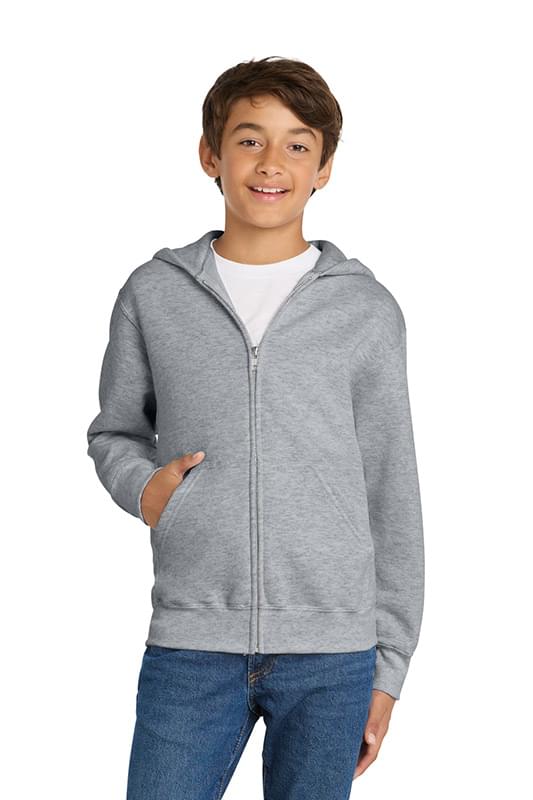Port & Co   Youth Core Fleece Full-Zip Hooded Sweatshirt PC78YZH