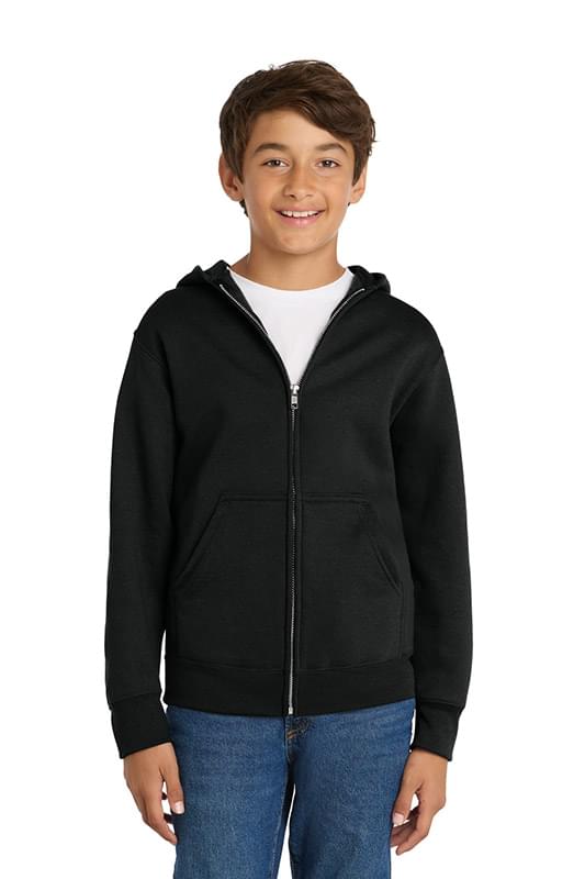Port & Co   Youth Core Fleece Full-Zip Hooded Sweatshirt PC78YZH