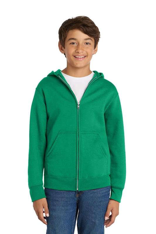 Port & Co   Youth Core Fleece Full-Zip Hooded Sweatshirt PC78YZH