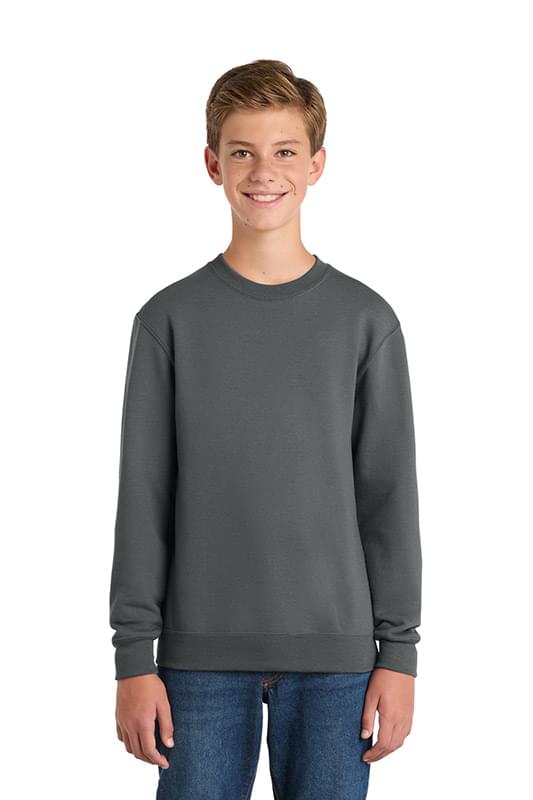 Port & Co   Youth Core Fleece Crewneck Sweatshirt PC78Y