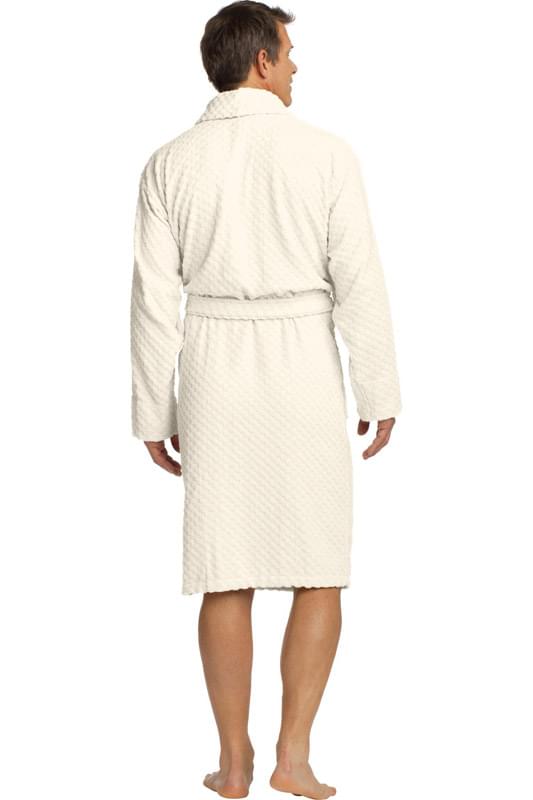 Port Authority ® Checkered Terry Shawl Collar Robe. R103 Port Authority ® Checkered Terry Shawl Collar Robe. R103