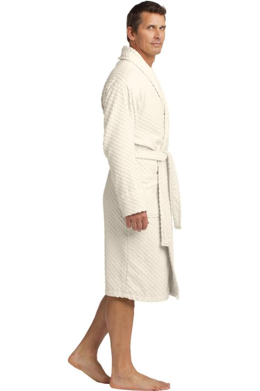 Port Authority ® Checkered Terry Shawl Collar Robe. R103 Port Authority ® Checkered Terry Shawl Collar Robe. R103