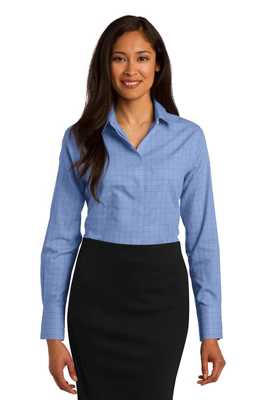 Red House ® Ladies Windowpane Plaid Non-Iron Shirt. RH71 Red House ® Ladies Windowpane Plaid Non-Iron Shirt. RH71