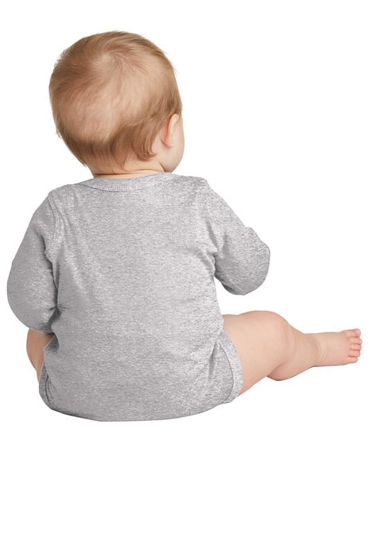 Rabbit Skins &#153;  Infant Long Sleeve Baby Rib Bodysuit. RS4411