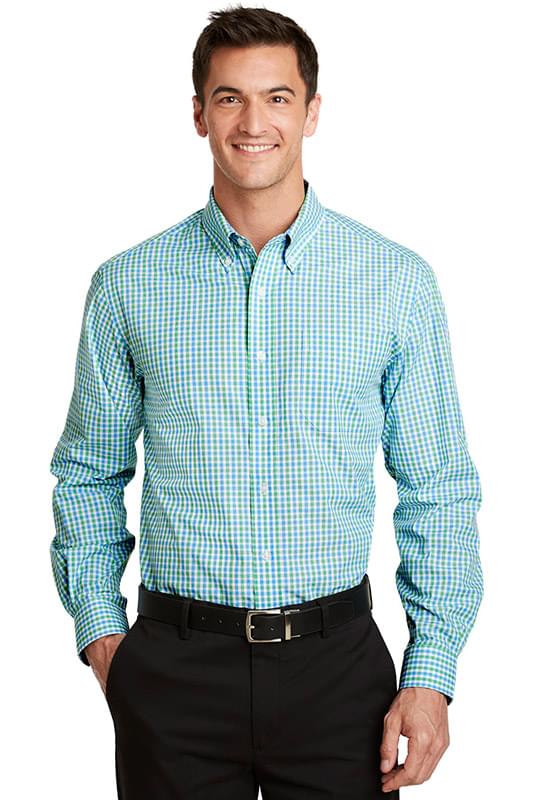 Port Authority &#174;  Long Sleeve Gingham Easy Care Shirt. S654
