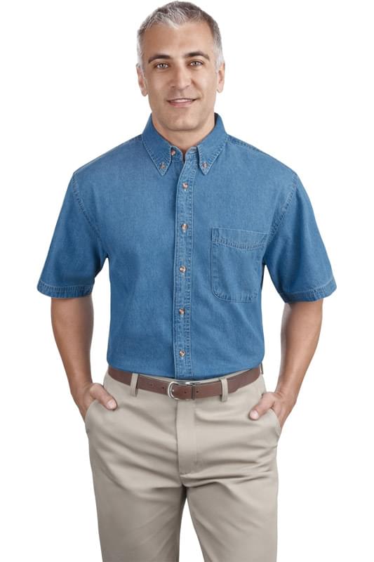 Port & Company &#174;  - Short Sleeve Value Denim Shirt. SP11