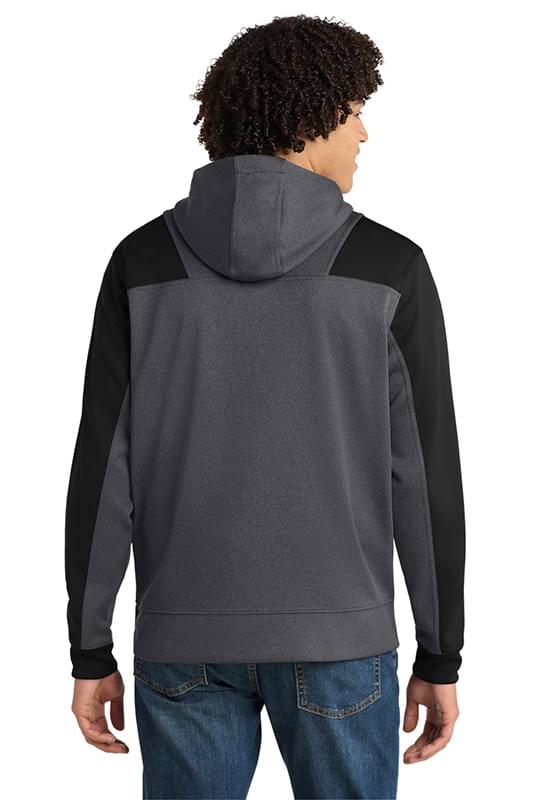 Sport-Tek ®   Tech Fleece Colorblock 1/4-Zip Hooded Sweatshirt. ST249