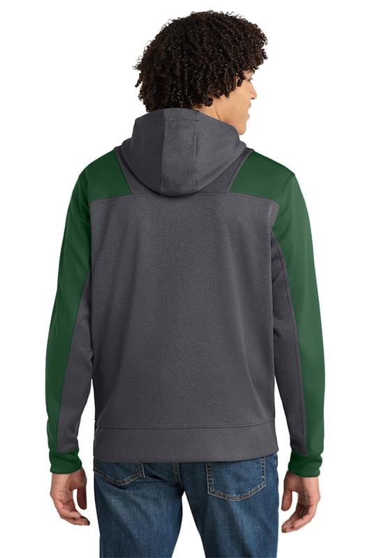 Sport-Tek ®   Tech Fleece Colorblock 1/4-Zip Hooded Sweatshirt. ST249
