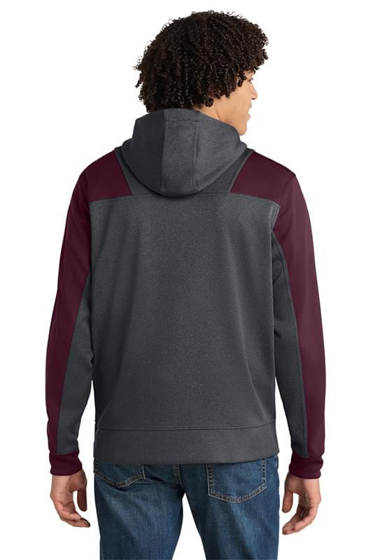 Sport-Tek ®   Tech Fleece Colorblock 1/4-Zip Hooded Sweatshirt. ST249