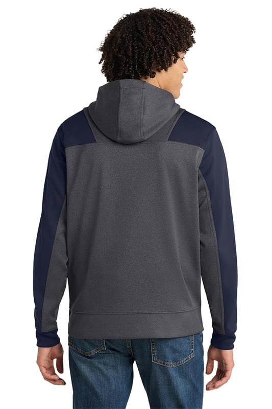 Sport-Tek ®   Tech Fleece Colorblock 1/4-Zip Hooded Sweatshirt. ST249