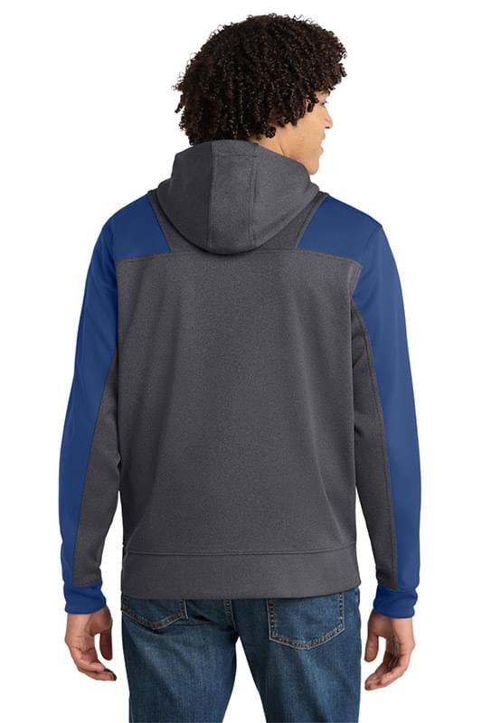 Sport-Tek ®   Tech Fleece Colorblock 1/4-Zip Hooded Sweatshirt. ST249