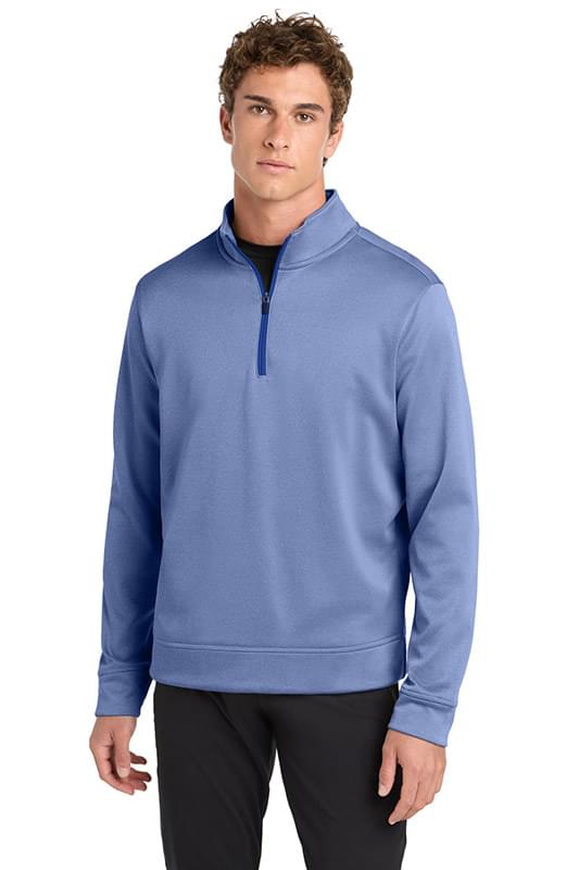 Sport-Tek  ®  PosiCharge  ®  Sport-Wick  ®  Heather Fleece 1/4-Zip Pullover. ST263