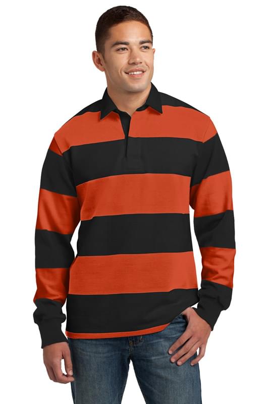 Sport-Tek &#174;  Long Sleeve Rugby Polo. ST300