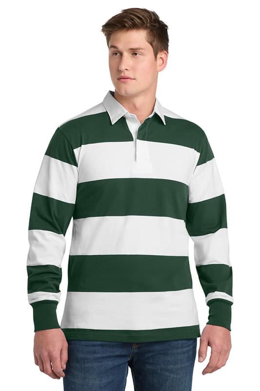 Sport-Tek ®  Classic Long Sleeve Rugby Polo. ST301