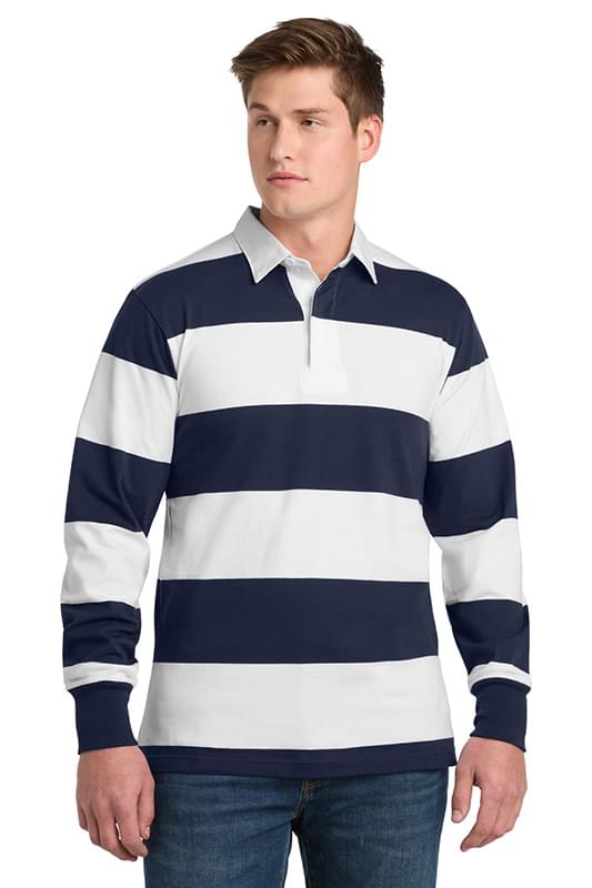 Sport-Tek ®  Classic Long Sleeve Rugby Polo. ST301