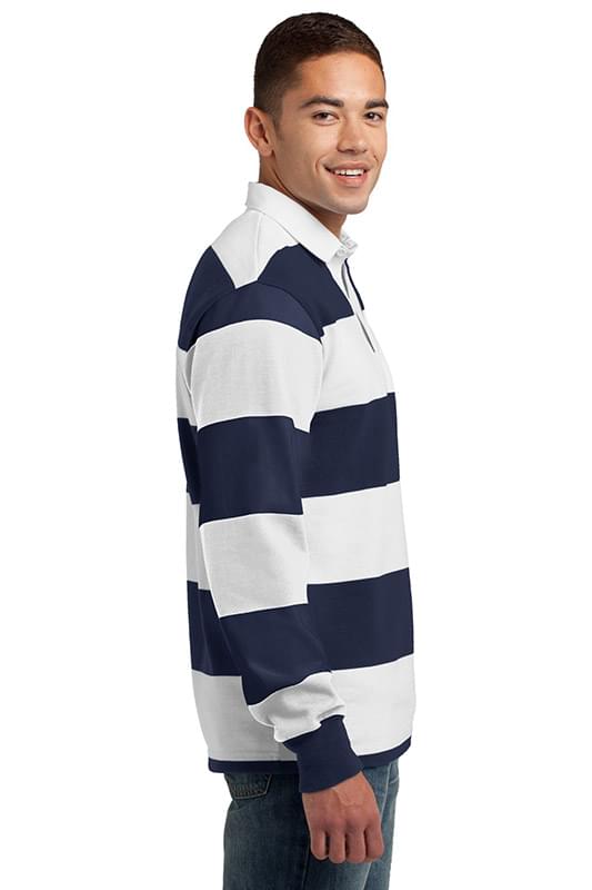 Sport-Tek &#174;  Classic Long Sleeve Rugby Polo. ST301