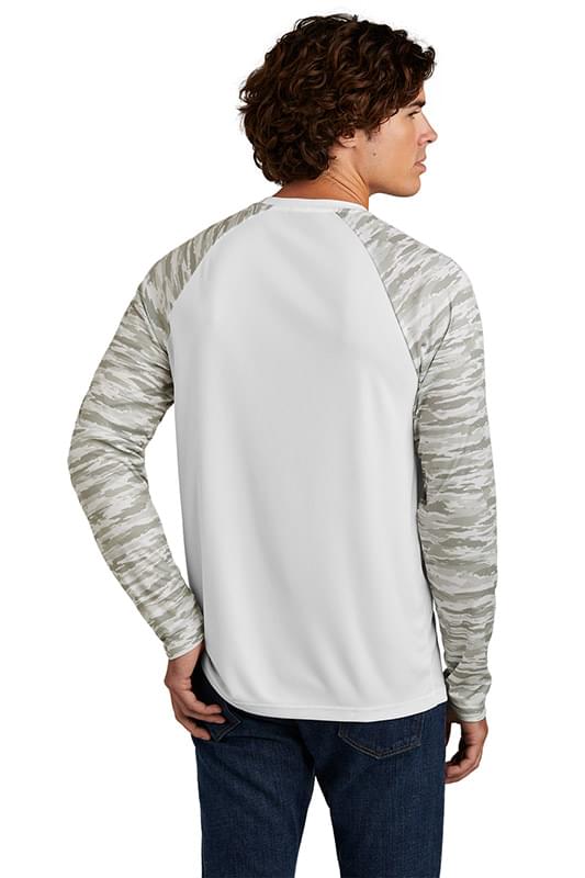 Sport-Tek &#174;  Drift Camo Colorblock Long Sleeve Tee ST376LS