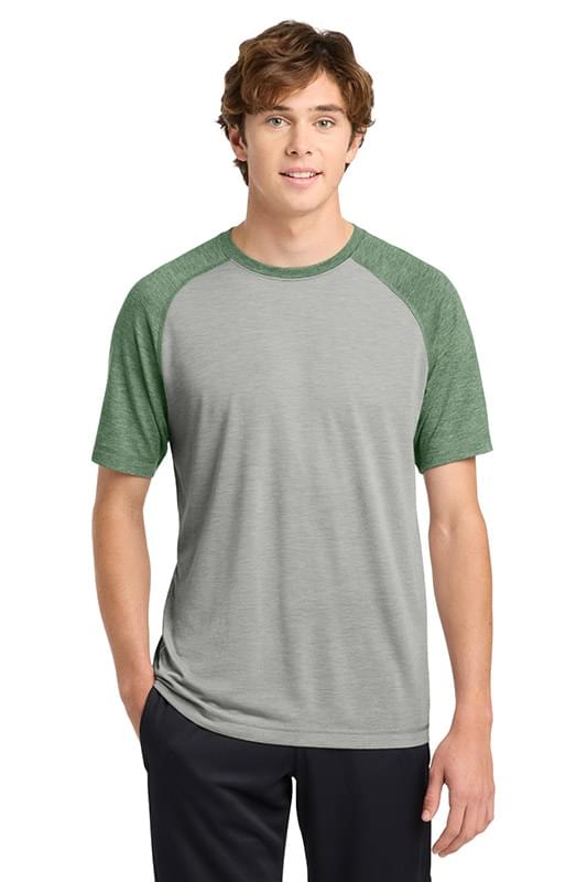 Sport-Tek  &#174;  PosiCharge  &#174;  Tri-Blend Wicking Raglan Tee. ST400
