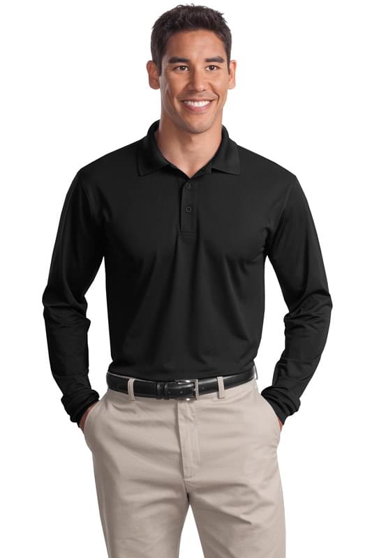 03 - Sport-Tek Long Sleeve Micropique Sport-Wick Polo. ST657