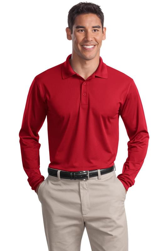 Sport-Tek &#174;  Long Sleeve Micropique Sport-Wick &#174;  Polo. ST657