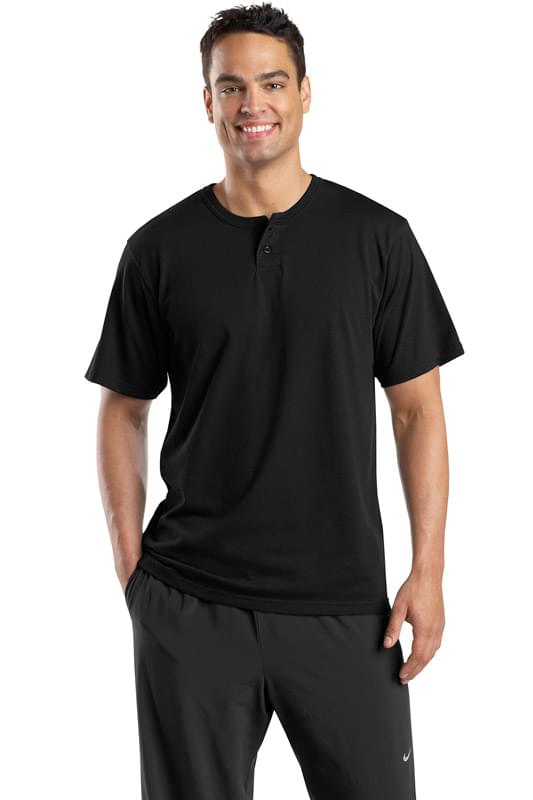 Sport-Tek &#174;  Short Sleeve Henley.  T210