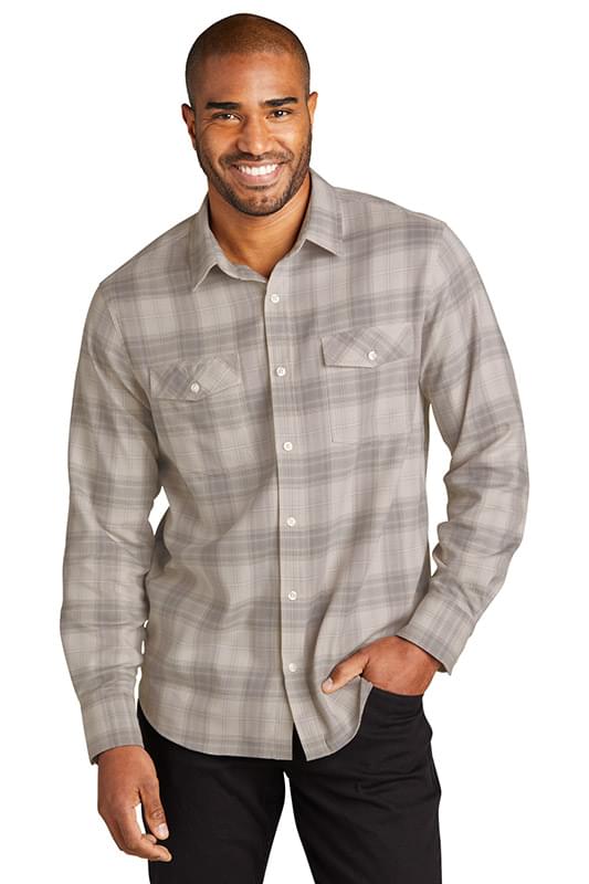 Port Authority &#174;  Long Sleeve Ombre Plaid Shirt W672