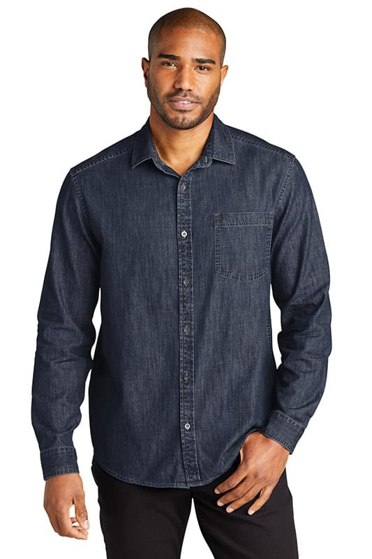 Port Authority &#174;  Long Sleeve Perfect Denim Shirt W676