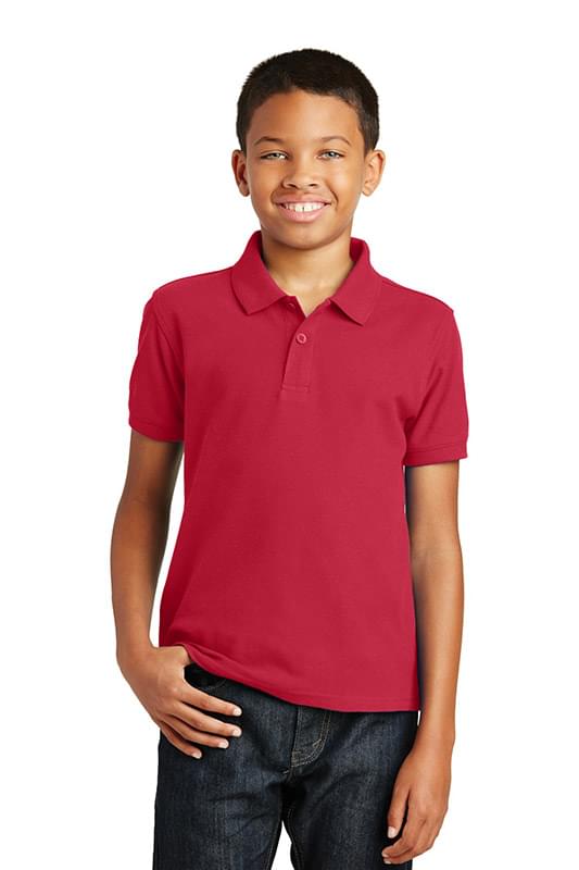 Port Authority&#174; Youth Core Classic Pique Golf Polo