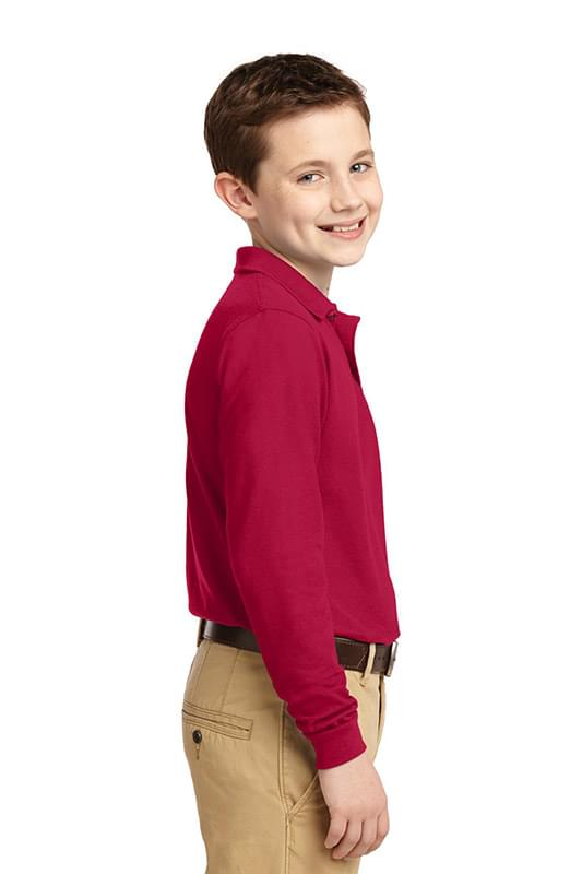 Port Authority &#174;  Youth Long Sleeve Silk Touch&#153; Polo.  Y500LS