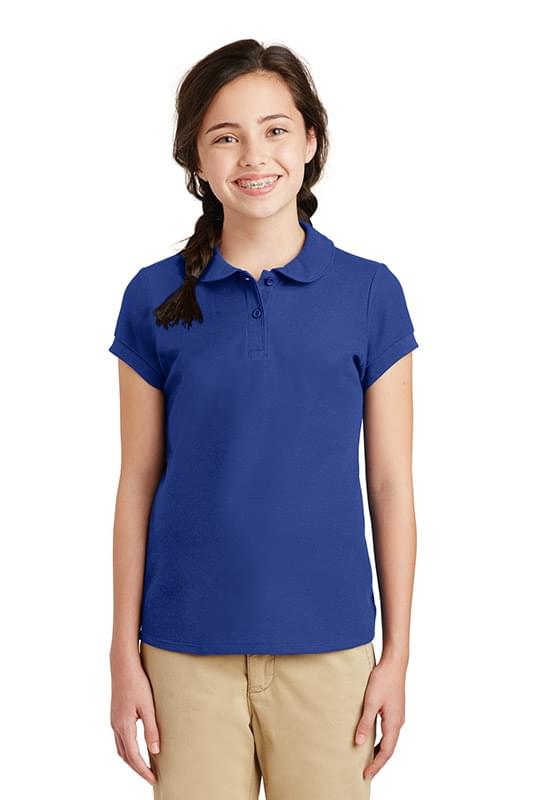 Port Authority&#174; Girls Silk Touch&#153; Peter Pan Collar Polo