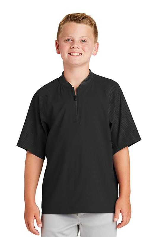 New Era  &#174;  Youth Cage Short Sleeve 1/4-Zip Jacket. YNEA600