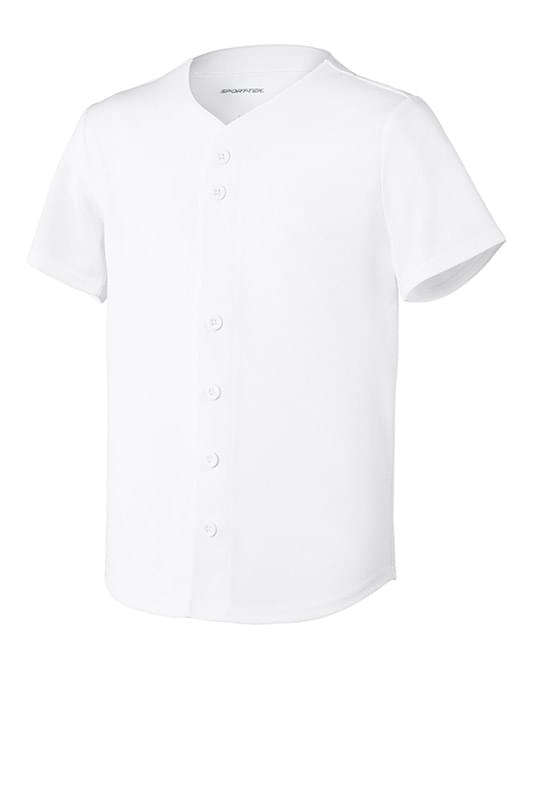 Sport-Tek ® Youth PosiCharge ® Tough Mesh Full-Button Jersey YST220
