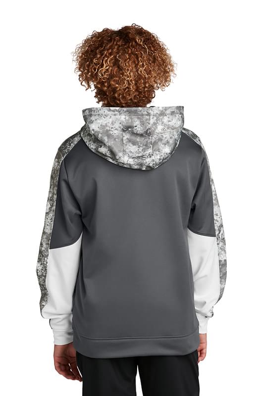 Sport-Tek &#174;  Youth Sport-Wick &#174;  Mineral Freeze Fleece Colorblock Hooded Pullover. YST231
