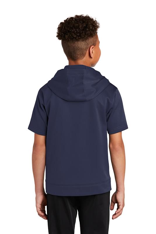 Sport-Tek  &#174;  Youth Sport-Wick  &#174;  Fleece Short Sleeve Hooded Pullover. YST251