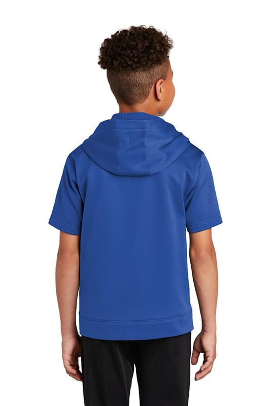 Sport-Tek  &#174;  Youth Sport-Wick  &#174;  Fleece Short Sleeve Hooded Pullover. YST251